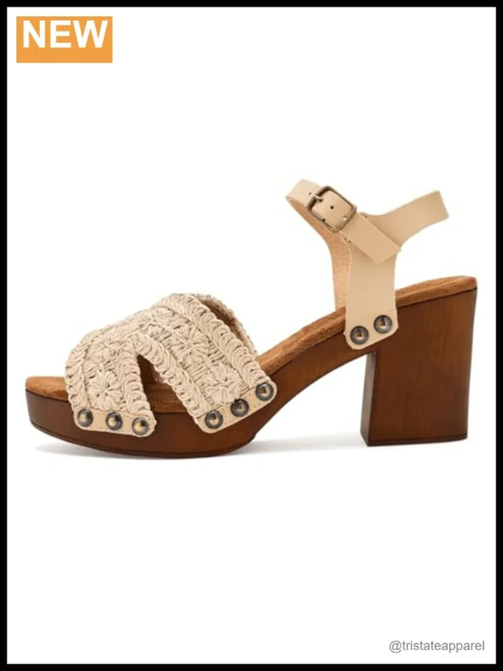 Seychelles Ravennna Woven Floral Cross Strap Platform Heels Round Toe Buckle